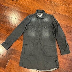 Joe’s Jeans. Black Denim Long Top/skirt